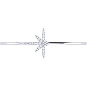 Diamond Sunrise Bangle 0.26ct set in 18ct Gold