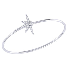 Load image into Gallery viewer, Diamond Sunrise Bangle 0.26ct set in 18ct Gold
