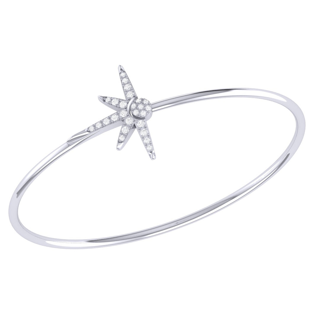 Diamond Sunrise Bangle 0.26ct set in 18ct Gold