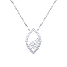 Load image into Gallery viewer, Diamond Open Marquise Necklace 0.10ct set in 18ct Gold
