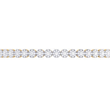 Load image into Gallery viewer, Diamond Flower Tennis Bangle 0.96ct set in 18ct Gold
