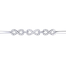 Load image into Gallery viewer, Diamond Infinity Bangle 0.17ct set in 18ct Gold
