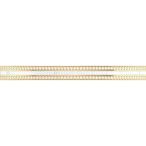Diamond Baguette Bangle 1.05ct set in 18ct Gold