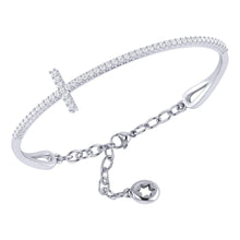 Load image into Gallery viewer, Diamond Cross Bracelet 0.90ct set in 18ct Gold
