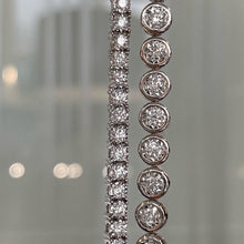 Load image into Gallery viewer, Diamond Rub Over Tennis Bracelet 2.06ct set in 18ct Gold
