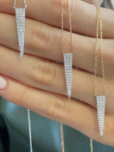 Load image into Gallery viewer, Icicle Drop Necklace 0.21ct set in 18ct Gold
