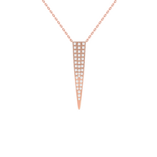 Load image into Gallery viewer, Icicle Drop Necklace 0.21ct set in 18ct Gold
