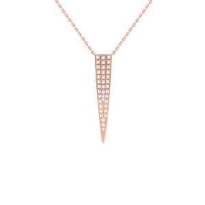 Icicle Drop Necklace 0.21ct set in 18ct Gold