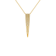 Load image into Gallery viewer, Icicle Drop Necklace 0.21ct set in 18ct Gold
