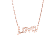 Load image into Gallery viewer, Love Necklace 0.11ct set in 18ct Gold

