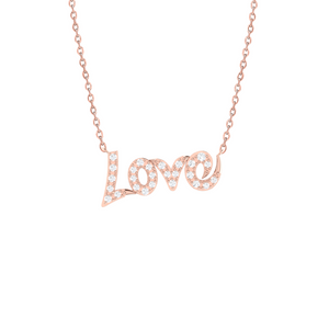 Love Necklace 0.11ct set in 18ct Gold