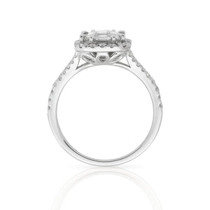 Diamond Baguette Art Deco Dress Ring 1.39ct in 18ct White Gold