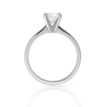 Load image into Gallery viewer, Platinum Engagement Ring 1.01ct Round Brilliant Cut - 4 Claw
