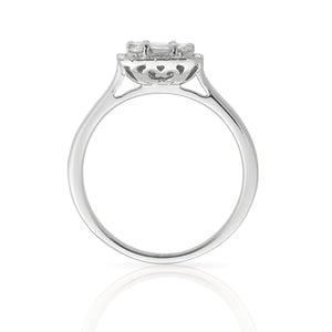 Diamond Baguette Dress Ring 0.75ct in 18ct White Gold