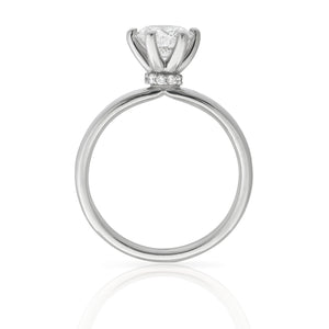 Round Brilliant Cut Engagement Ring - Hidden Halo
