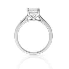 Load image into Gallery viewer, Platinum Engagement Ring 0.70ct Princess Cut
