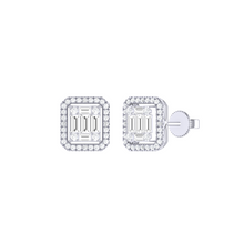 Load image into Gallery viewer, Diamond Baguette Earrings set in 18ct Gold
