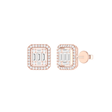 Load image into Gallery viewer, Diamond Baguette Earrings set in 18ct Gold
