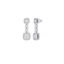 Load image into Gallery viewer, Fancy Drop Earrings 1.21ct set in 18ct Gold
