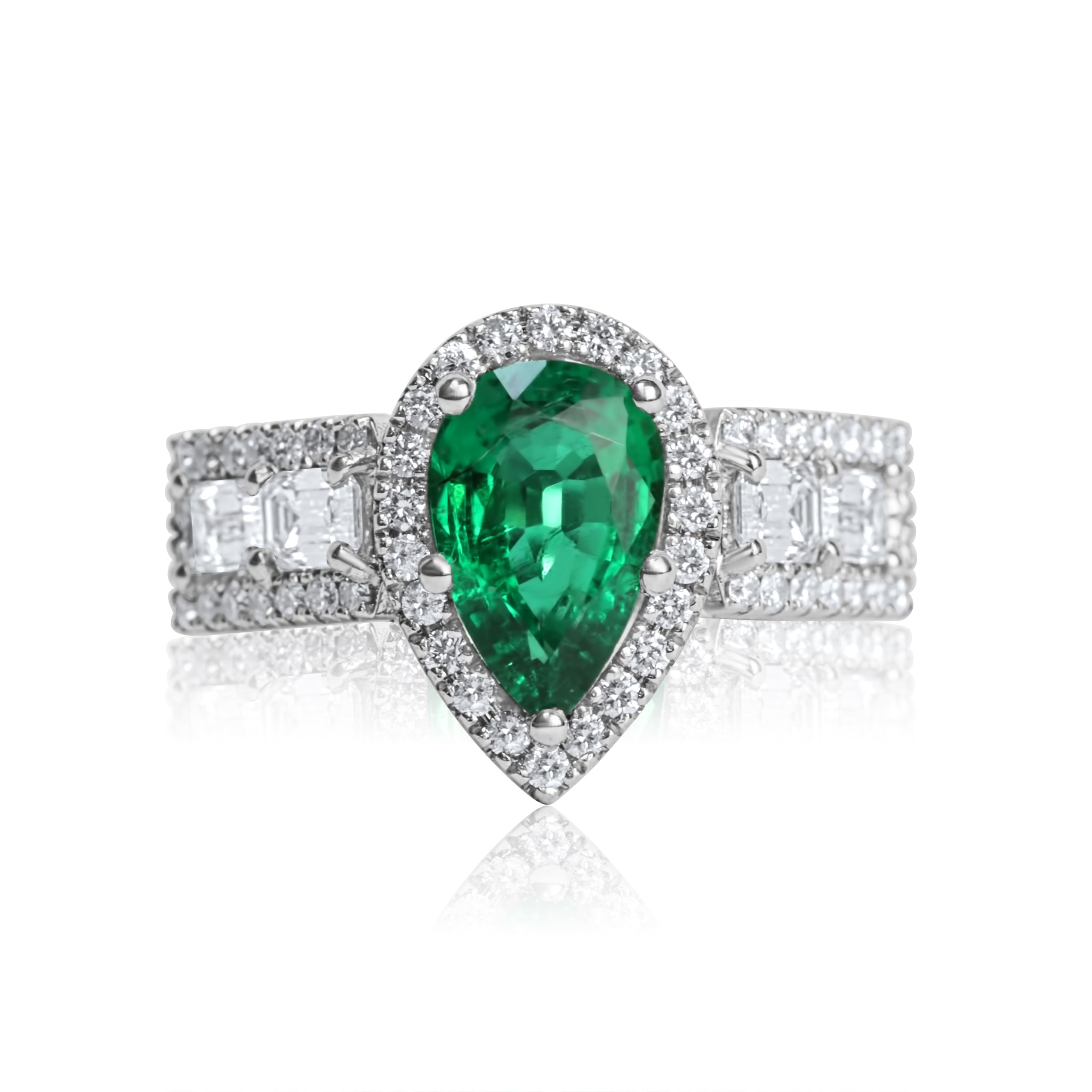 sachin and babi light blue dress An Edwardian emerald and diamond ring For Sale at 1stDibs