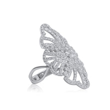 Load image into Gallery viewer, 18ct White Gold Long Fancy Diamond Dress Ring 1.49ct
