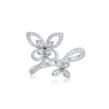 Load image into Gallery viewer, 18ct Gold Butterfly Diamond Dress Ring 0.34ct
