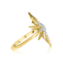 Load image into Gallery viewer, 18ct Yellow Gold SunRise Diamond Dress Ring 0.21ct
