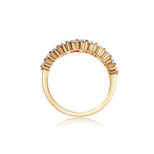 Load image into Gallery viewer, Sapphire Rainbow Princess Dress Ring 1.49ct set in 18ct Rose Gold
