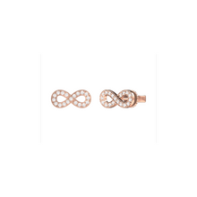 Load image into Gallery viewer, Infinity Diamond Earrings 0.26ct set in 18ct Gold

