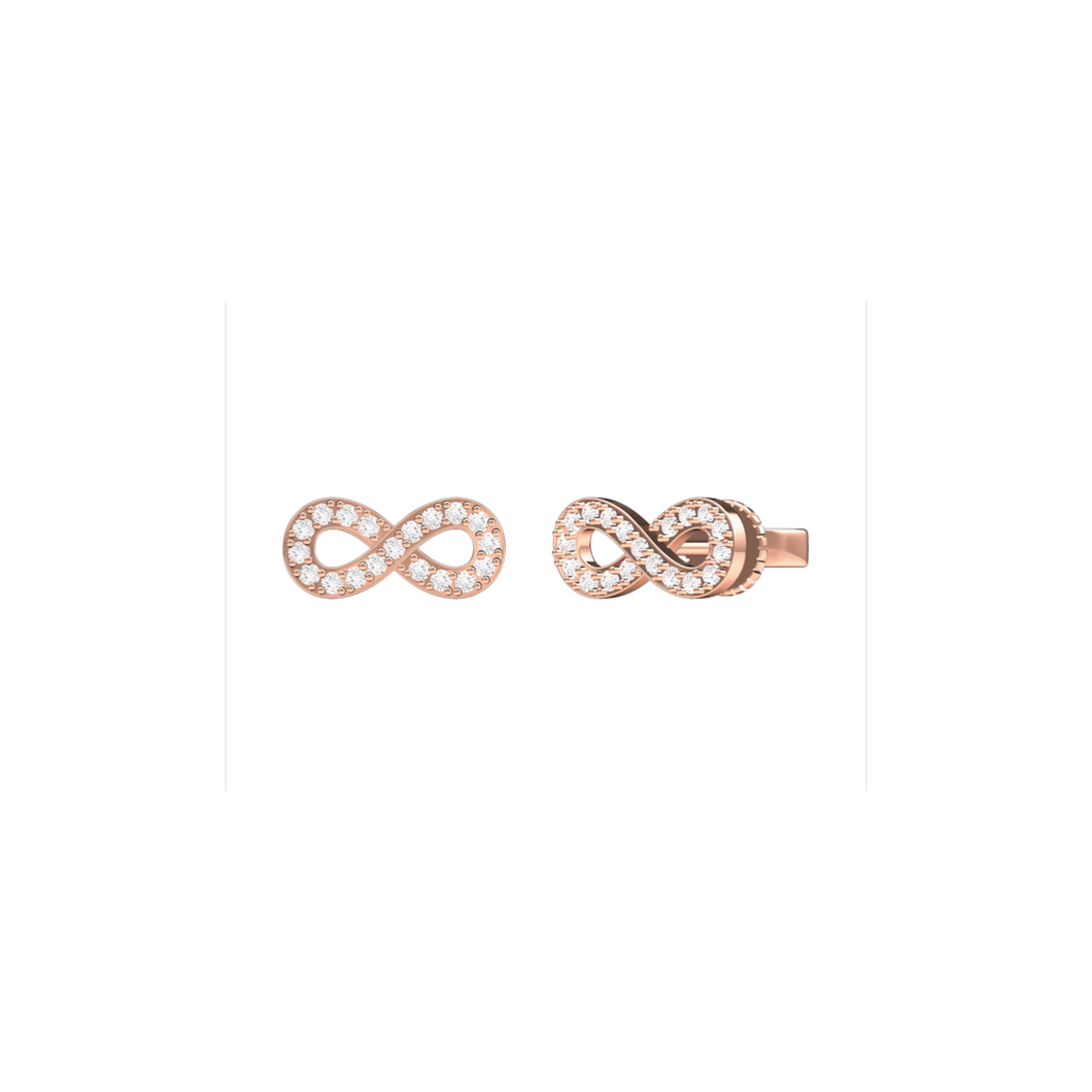 Infinity Diamond Earrings 0.26ct set in 18ct Gold