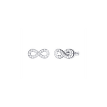 Load image into Gallery viewer, Infinity Diamond Earrings 0.26ct set in 18ct Gold
