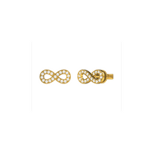 Load image into Gallery viewer, Infinity Diamond Earrings 0.26ct set in 18ct Gold
