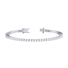 Load image into Gallery viewer, Diamond Illusion Set Tennis Bracelet 1.44ct set in 18ct Gold

