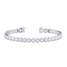 Load image into Gallery viewer, Diamond Rub Over Tennis Bracelet 2.06ct set in 18ct Gold
