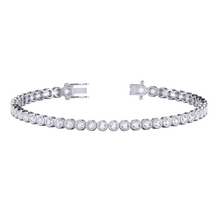 Load image into Gallery viewer, Diamond Rub Over Tennis Bracelet 0.83ct set in 18ct Gold
