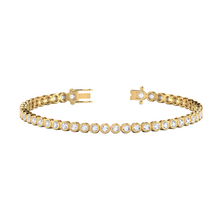 Load image into Gallery viewer, Diamond Rub Over Tennis Bracelet 0.83ct set in 18ct Gold
