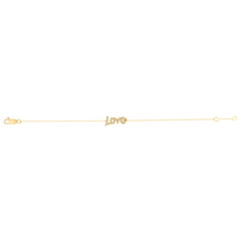 Load image into Gallery viewer, Love Diamond Bracelet 0.12ct set in 18ct Gold
