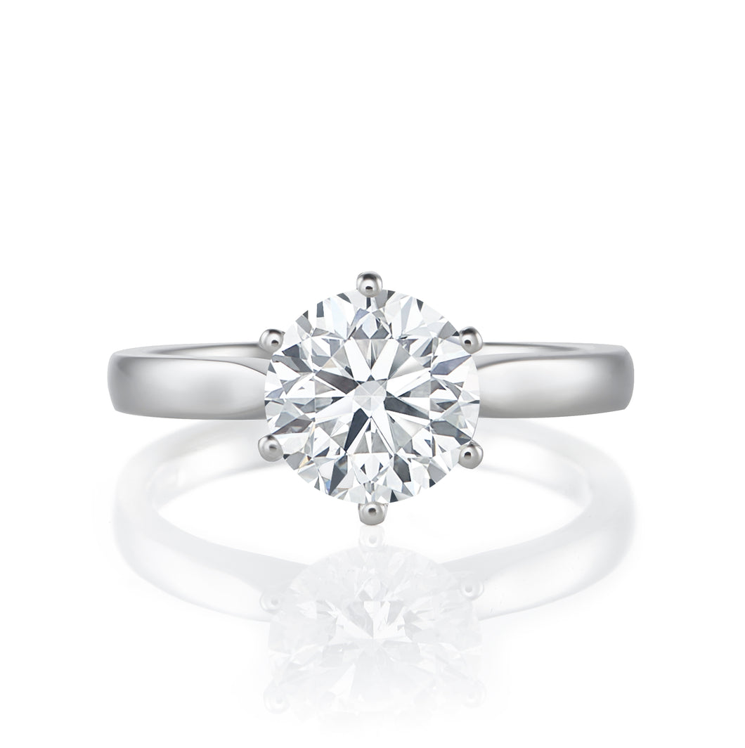 Unconditionally Yours Claw-Set Round Brilliant Cut Diamond & Halo with –  Fairfax & Roberts