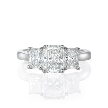 Load image into Gallery viewer, Radiant Cut Three Stone Ring
